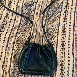 Marc Jacobs blue mini drawstring bucket bag